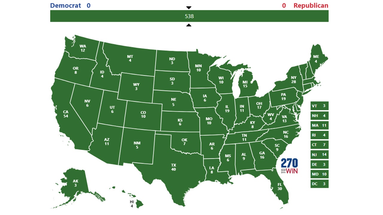 2024 Election Interactive electoral map, important dates, voter