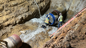 Fort Worth water main break damages homes