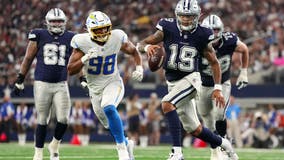 Long TDs lift Chargers to 26-19 win as Cowboys' Lance throws 5 interceptions