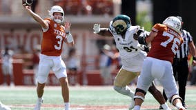 Ewers throws 3 TD passes to help No. 4 Texas roll over Colorado State 52-0 in opener