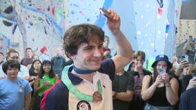 18-year-old speed climber from Southlake returns from Paris with bronze medal