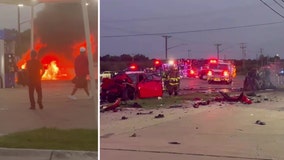 Fiery Grand Prairie street racing crash kills 4 family members, child in critical condition