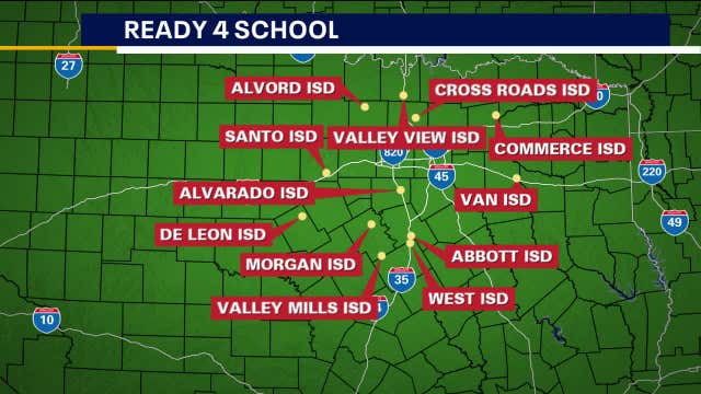 Back to School: 12 rural North Texas districts welcome back students