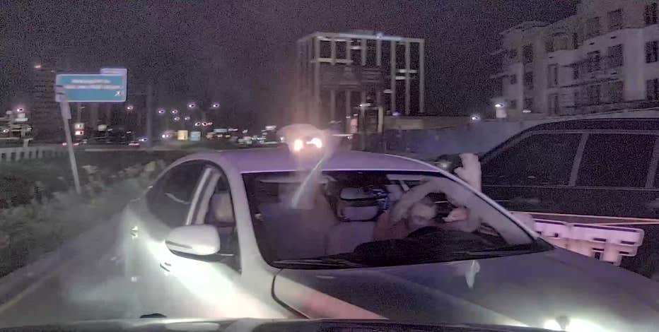 WATCH: Slow-speed police chase ends in Dallas early Friday morning