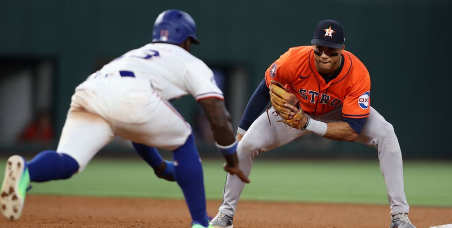 Alvarez hits 117 mph homer, Astros beat Rangers 6-4 to take season series again