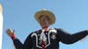 Big Tex put into place at State Fair of Texas in Fair Park