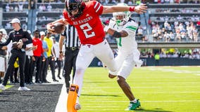 Texas Tech ties scoring record for a half in a 66-21 win over North Texas