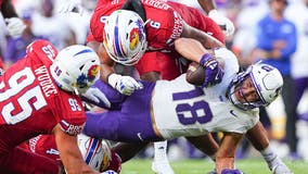 Jack Hoover throws for 356 yards, three TDs as TCU beats Kansas 38-27 at Arrowhead Stadium