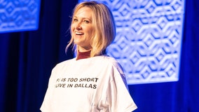 Fort Worth Mayor Mattie Parker wears 'Life is Too Short to Live in Dallas' shirt