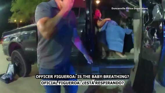 WATCH: Duncanville officer saves unresponsive baby born in parking lot