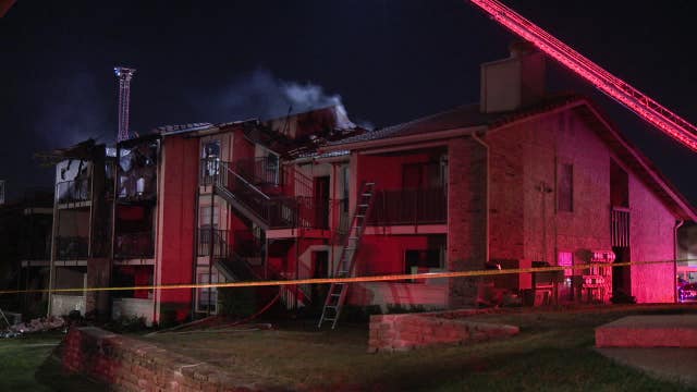 Fire destroys apartments in Las Colinas, residents saved by mother and son