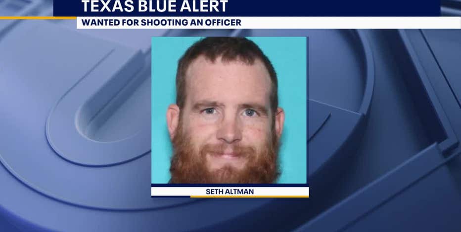 Blue Alert: Man wanted for shooting Texas police officer