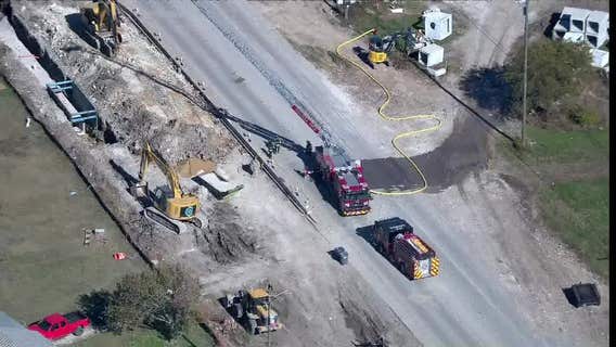 Melissa gas leak: Homes evacuated after gas main damaged