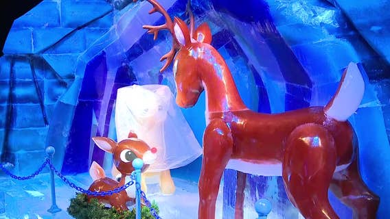 Gaylord Texan ICE! exhibit returns with Rudolph the Red-Nosed Reindeer theme