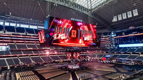 AT&T Stadium closes curtains ahead of Mike Tyson-Jake Paul fight