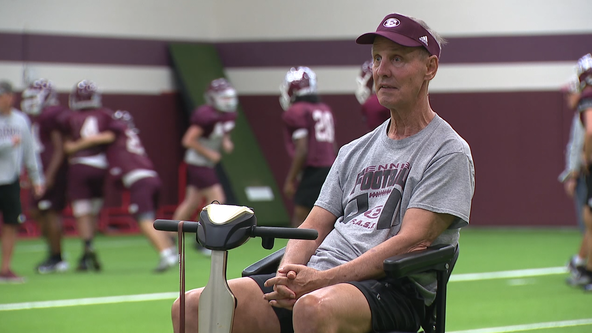 Longtime Ennis football coach Sam Harrell retiring amid battle with MS