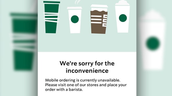 Is the Starbucks app down?