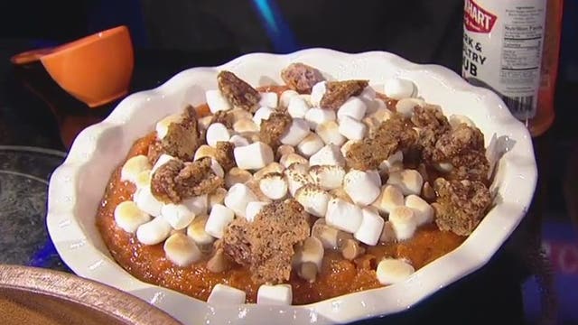 Looking for a twist on a classic Thanksgiving dish? - Lockhart Smokehouse's sweet potato souffle recipe
