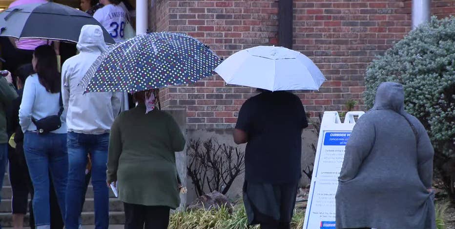 How to check voting wait times in Dallas County