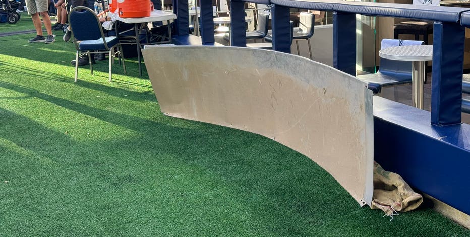Metal falls from AT&T Stadium roof before Dallas Cowboys game