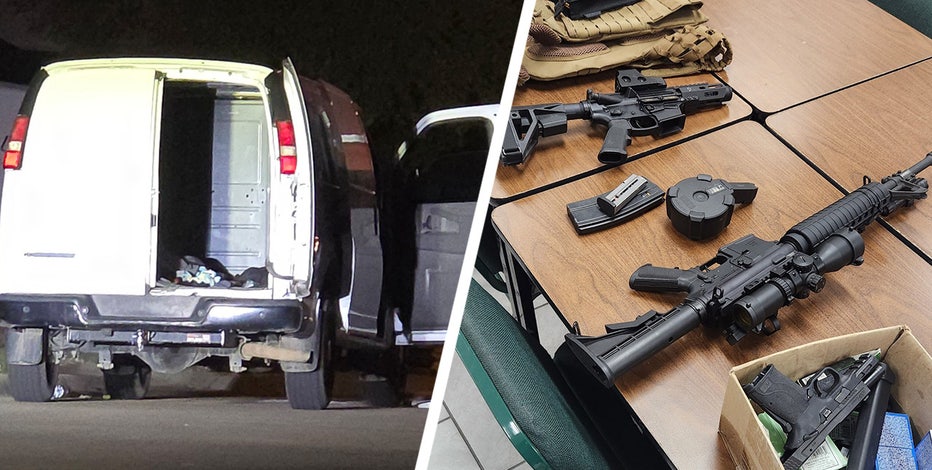 Man in van filled with guns and explosives had 'intentions to cause harm': White Settlement police