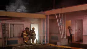 Fort Worth firefighters put out Saturday morning motel fire