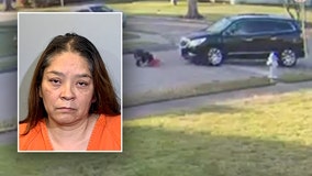 Woman accused of hitting child and driving away had dropped a child off at same school, investigators say