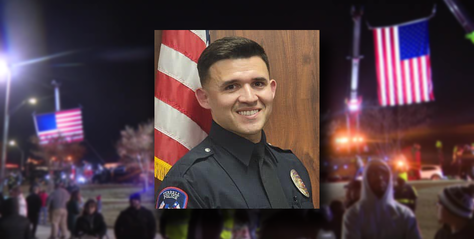 Community honors fallen Terrell police officer Jacob Candanoza