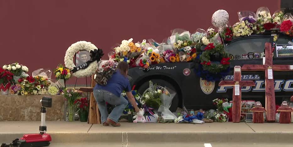 Community honors fallen Terrell police officer Jacob Candanoza