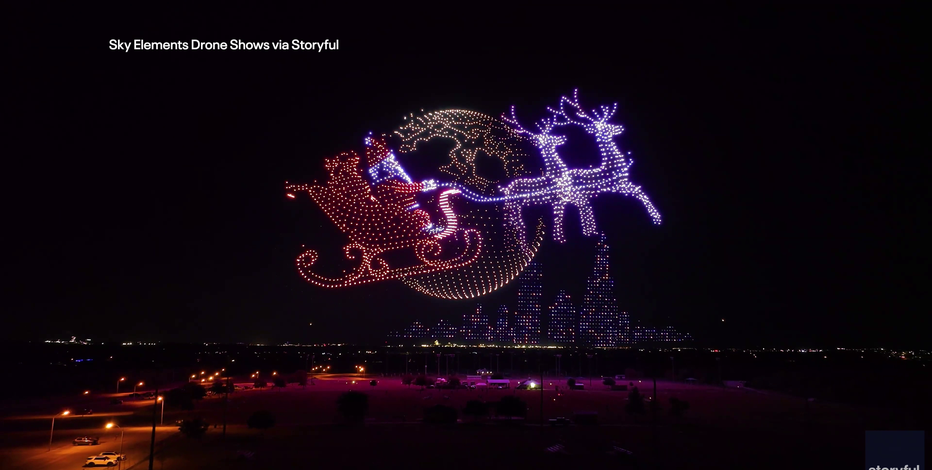 WATCH: North Texas holiday drone show breaks world record