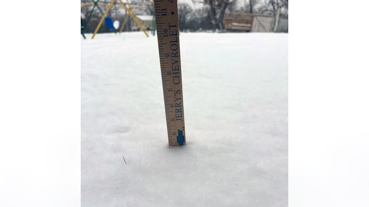 Dallas Snowfall Totals: How much snow fell on Thursday and Friday?