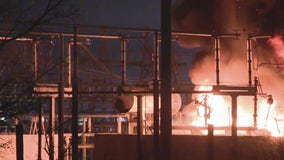 Oncor electrical substation catches on fire in Fort Worth