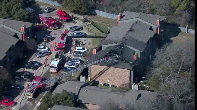 Fire damages apartment complex in Dallas