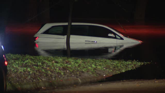 Funeral home van carrying two bodies stranded in North Texas floodwaters