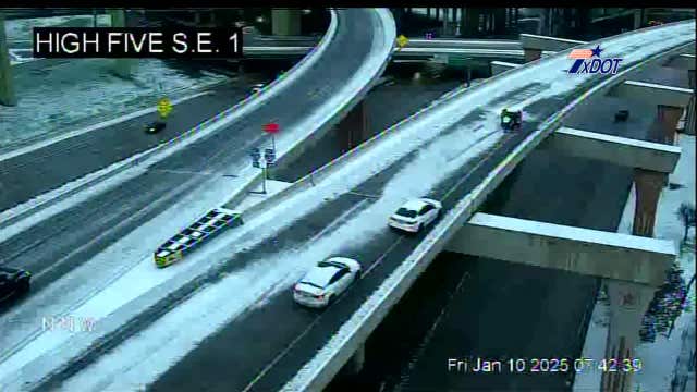 DFW Road Conditions: Be careful on the slushy roads
