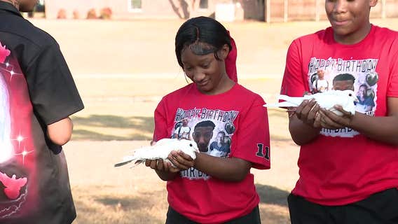 Dove release, vigil held for 14-year-old killed in McKinney hit-and-run