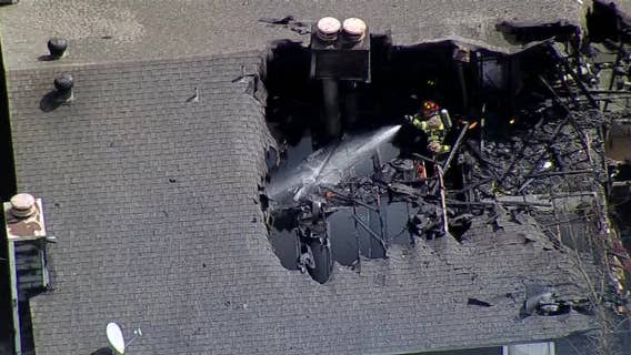 3-alarm fire damages townhomes in Arlington