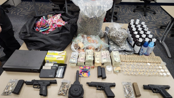 South Dallas drug bust: 2 arrested, drugs and guns seized