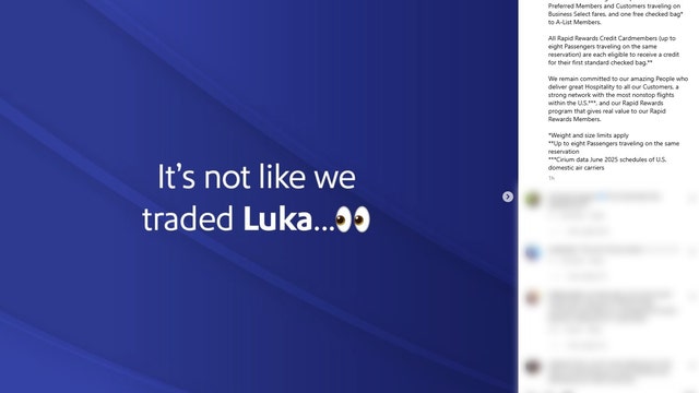 Southwest Airlines trolls Mavericks in viral post amid bag policy change backlash