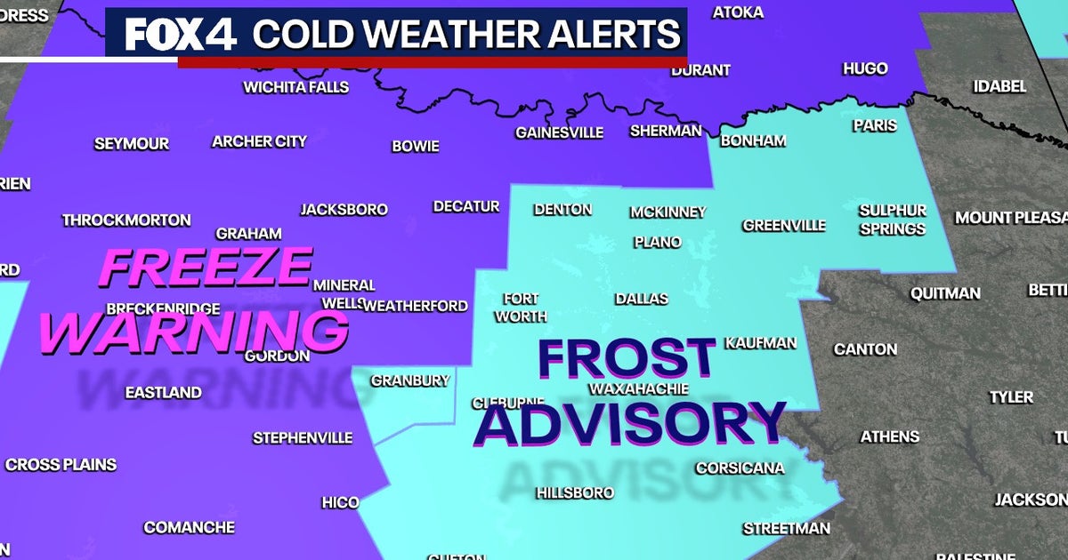 Dallas weather: Frost Advisory in effect for Monday morning | FOX 4 ...
