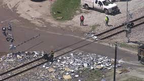 Train collides with 18-wheeler in Saginaw