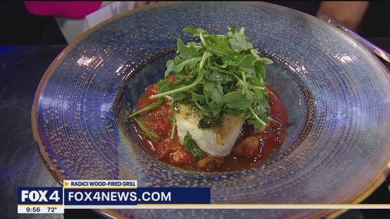 Halibut with pescatore sauce & cannellini beans recipe