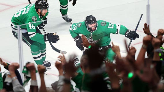 Blackwell scores 17:46 into OT as Stars beat Avalanche 4-3 to even 1st-round NHL playoffs series 1-1