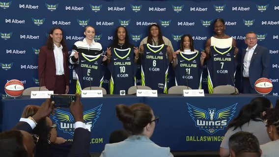 Paige Bueckers introduced as a Dallas Wings player
