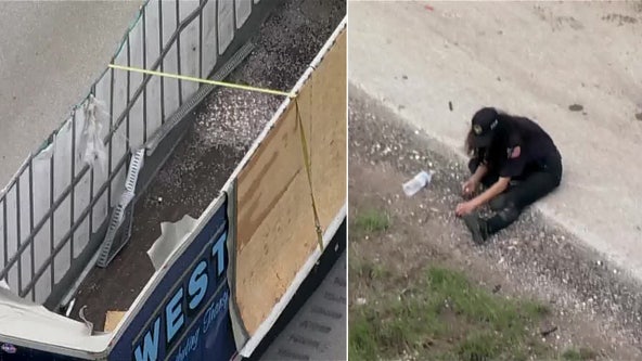 Truckload of dimes spills onto North Texas highway