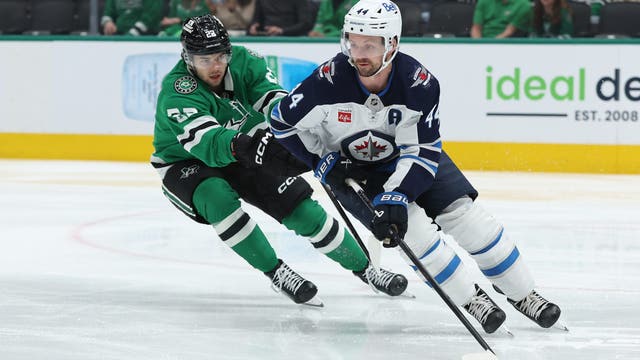 Hellebuyck gets NHL-best 8th shutout and Jets move closer to West top seed with 4-0 win at Stars
