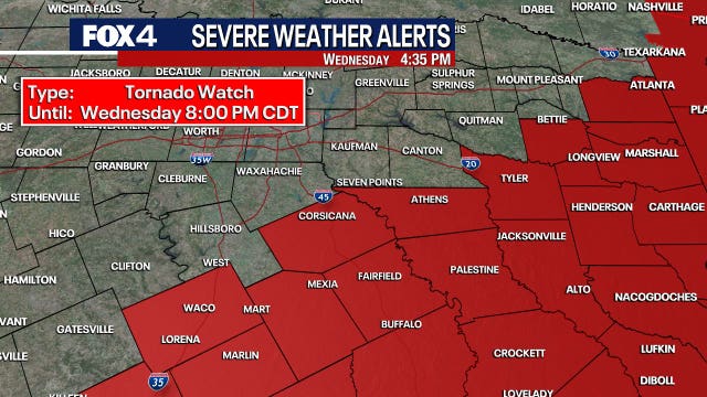 Dallas Weather: Flood Watch lingers as storms move east of North Texas