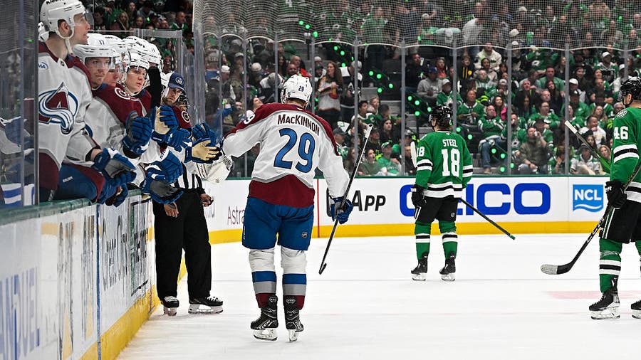 Nathan MacKinnon scores 2, assists on another as Avalanche open NHL playoffs with 5-1 win over Stars