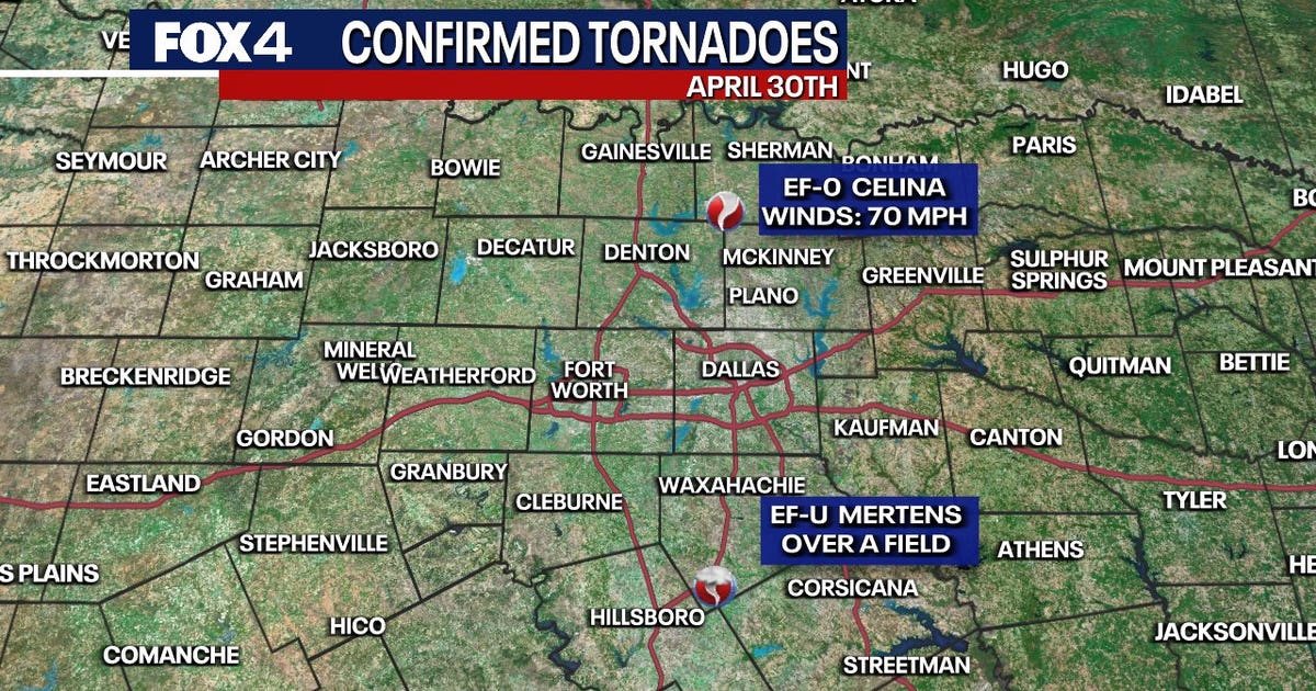 2 tornadoes confirmed in North Texas on Wednesday | FOX 4 Dallas-Fort Worth