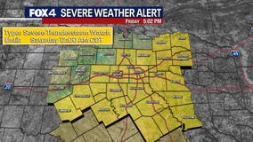 Dallas weather: Severe Thunderstorm Watch in effect on Friday night